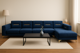 Velvet Haven Corner Sofa